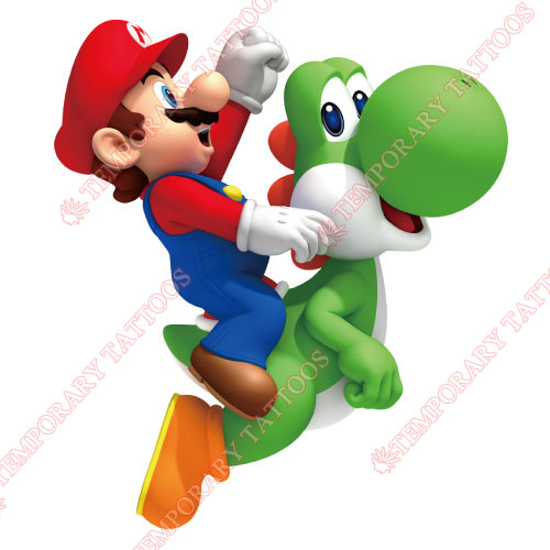 Mario Customize Temporary Tattoos Stickers NO.1333